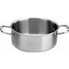 PADERNO WORLD CUISINE Casseruola bassa 2 maniglie cm 24 Serie 2500 3-Ply h cm 10,5 Lt 4,7