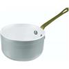 PADERNO WORLD CUISINE Casseruola alta 1 manico Ø cm 10 h 6 alluminio antiaderente bianco Lt 0,45