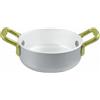 PADERNO WORLD CUISINE Casseruola bassa 2 maniglie cm 10 alluminio antiaderente bianco h 4 Lt 0,3