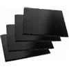 PADERNO WORLD CUISINE Set 4 pezzi piatto Quadro cm 10x10 ardesia naturale
