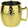 PADERNO WORLD CUISINE Tazza Moscow mule ml 500 inox, oro, martellato manico dorato