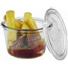PADERNO WORLD CUISINE Confezione 3 vasetti con coperchio 370 ml vetro