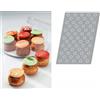 PADERNO WORLD CUISINE Stampo Baby Choux silicone Flexipan Air cm 60x40 59 impronte ml 4