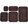 PADERNO WORLD CUISINE Cesta porta pane GN 1/6 h 10 polyrattan marrone