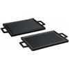 PADERNO WORLD CUISINE Piatto caldo rettangolare cm 22x15 reversibile ghisa Lava