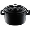 PADERNO WORLD CUISINE Casseruola 2 manici Ø cm 10 Lt 0,35 ghisa nero