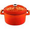 PADERNO WORLD CUISINE Casseruola 2 manici Ø cm 12 Lt 0,55 ghisa arancio