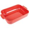 PEUGEOT Pirofila rettangolare Appolia gres smaltato Red cm 26x20x6,5 Lt 2,7