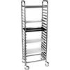 PADERNO WORLD CUISINE Carrello porta teglie 60x40 20 guide inox cm 69x49x187