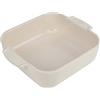 PEUGEOT Pirofila quadra Appolia gres smaltato Ecru cm 16,3x16,3 h 5,4 Lt 1,1