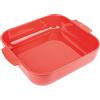 PEUGEOT Pirofila quadra Appolia gres smaltato Red cm 29,5x29,5 h 7,5 Lt 5,4