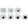 PADERNO WORLD CUISINE Confezione 7 pezzi bocchette assortite inox