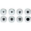 PADERNO WORLD CUISINE Confezione 8 pezzi bocchette assortite inox