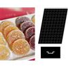 PADERNO WORLD CUISINE Stampo medaglioni silicone Flexipan Origine cm 60x40 96 impronte ml 5