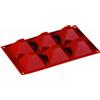 PADERNO WORLD CUISINE Stampo Piramide silicone cm 17,5x30 GN 1/3 mm 71x71x40 ml 92 6 impronte