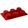 PADERNO WORLD CUISINE Stampo muffins silicone cm 17,5x30 GN 1/3 Ø mm 70 h 40 ml 130 6 impronte