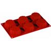 PADERNO WORLD CUISINE Stampo Briochette festonata silicone cm 17,5x30 GN 1/3 Ø mm 79 h 30 ml 109 6 impronte