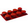 PADERNO WORLD CUISINE Stampo cilindro silicone cm 17,5x30 GN 1/3 Ø mm 60 h 35 ml 89 8 impronte