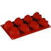PADERNO WORLD CUISINE Stampo Cuore silicone cm 17,5x30 GN 1/3 mm 65x60x35 ml 97 8 impronte