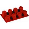 PADERNO WORLD CUISINE Stampo Bavarese silicone cm 17,5x30 GN 1/3 Ø mm 57 h 57 ml 110 8 impronte