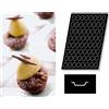 PADERNO WORLD CUISINE Stampo piccoli ovali fondo piatto silicone Flexipan Origine cm 60x40 64 impronte ml 18