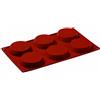 PADERNO WORLD CUISINE Stampo Cakes silicone cm 17,5x30 GN 1/3 Ø mm 80 h 18 ml 85 6 impronte