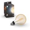 Philips Hue White Ambiance Filament G125, Lampadina a Filamento Connessa, con Bluetooth, Attacco E27, Dimmerabile, 7 W, Luce Bianca da Calda a Fredda