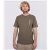 Hurley Evd Wash Tropical Slices Tee SS Maglietta, Oliva, S Uomo