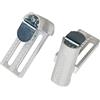 GARDINIA Supporto universale per serree e tapparelle, 2 unità, Chiave a brugola inclusa, Assemblaggio senza viti e senza trapano, Bianco, Metallo/Plastica, Regolabile 6-26 mm