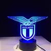 jwiaw Lampada da tavolo a LED a luce notturna 3D Club Club Lazio Lazio Sensore di tocco a 7 colori Office Club Home Bar Room Lampada da tavolo da tavolo decorativa