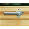 Roto Originale Maniglia per Finestre Roto | Maniglia per Finestre per Tetti delle Serie 3/4/7 R3/R4/R7 | Chiusura con Chiave | Chiusura di Sicurezza per Bambini con Serratura e Chiave | Argento