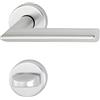 HOPPE maniglia Stoccolma con rosette WC, Argento anodizzato, 2811122