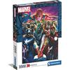 Clementoni Marvel The Avengers-1000 Made in Italy, 1000 pezzi, film famosi, puzzle supereroi, cartoni animati, divertimento per adulti, Multicolore, Medium, Multicolore, 39672