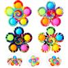 SCIONE Pop Fidget Spinner Giocattoli 4 Confezioni, Party Favor Pop Fidget Gigante Gioco, Set Giocattoli Sensoriali Pop Bubble per Bambini, Semplice Pop Fidget Giochi Antistress Pop Spinners a mano