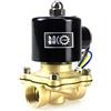BACOENG DC 12V 1/2 Elettrico elettrovalvola Ottone Solenoid Valve per Acqua Aria Olio NC