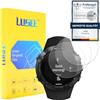 LUSEE 3 Pezzi Pellicola Vetro Temperato per Orologio Intelligente Rotondo, Diametro 32 mm (1,26 Pollice), 9H Durezza 2.5D HD 99% Trasparente, Anti Graffio Anti Impronta Anti Polvere Anti Esplosione