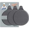 MR.SIGA Tappi Scarico Silicone per Vasca, Doccia, Lavandino, 3 pezzi
