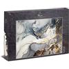 Ulmer Puzzleschmiede - Puzzle 'Vene d'Oro' - Moderno da 1000 Pezzi Made in Germany - Arte Astratta Come Elegante Impossible - Pesante per Diverse Serate