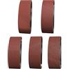 Sruhrak Nastri Abrasivi 40x303mm - 2 Ciascuno di Grane 60/80/120/240/400 Carta Abrasiva per Levigatrice a Nastro, per Levigare,Limare,Affilare e Rimuovere Metallo/Legno (10 Pezzi)