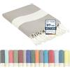 Flora Furora furora HOLIDAY Telo Mare Grande, cotone 100x200 cm | Telo Spiaggia antisabbia | Asciugamano Mare Fouta, frange e angoli - Pareo Donna Uomo Ragazzi | Pic Nic Beach Towel Coperta, lungo leggero
