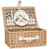 Cestini personalizzati da picnic in vimini 46x30x20 cm personalizzate o neutre