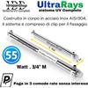 Debatterizzatore UV UltraRays 55W inox acqua potabile