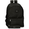 Pepe Jeans Aris Zaino + Custodia, Unisex Bambini, 31 x 44 x 17.5 cm, Nero