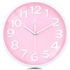 Lafocuse 30cm Orologio da Parete Rosa Ragazze, Grande Numeri 3D Facile da Leggere, Moderno Silenzioso Orologio da Muro senza Ticchettio per Cucina,Soggiorno,Camera da Letto,Bambini