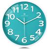 Lafocuse 30cm Orologio da Parete Numeri 3D Grande, Turchese Verde Moderno Silenzioso Facile da Leggere, Orologio da Muro senza Ticchettio per Cucina Camera da Letto Soggiorno Ufficio
