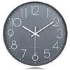 Lafocuse 30cm Orologio da Parete Moderno Silenzioso, Numeri 3D Facile da Leggere, Grigio Orologio da Cucina senza Ticchettio per Casa Soggiorno Ufficio Camera da Letto