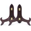 Yitexin 2 Supporti per Piatti in Legno Decorativi, Espositori per Decorazioni Domestiche, Cornici, Cavalletti, Opere d'Arte (20 cm)