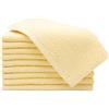ZOLLNER 10 asciugamani per ospiti - piccole lavette morbide in 30x50 cm - lavabili a 60°C - cotone - giallo - qualità alberghiera - certificat - Oeko Tex®