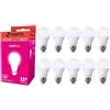 Superia Milano Superia Lampadina LED E27 Goccia, 11W (Equivalenti 70W), Luce Calda 3000K RA80, Luminosa 965 lumen, copertura opale A60, Attacco edison, Risparmio Energetico, GE27C Pacco da 10