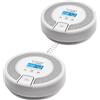 X-Sense Rilevatori di Monossido di Carbonio Interconnesso Senza Fili, Sostituibile Alimentato a Batteria con LCD di Facile Lettura, Conforme allo Standard EN 50291, CO03D-W, 2-Pack